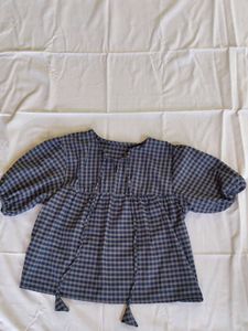 Checkered Tunic Top