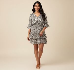 Leopard Print Mini Dress