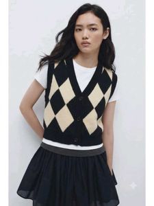 Argyle Knit Vest