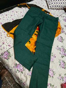 Yellow Floral top and pants set