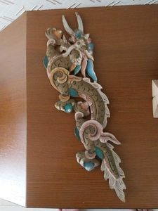 Vintage Carved Dragon Decor