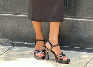 Chic Black Platform High Heels
