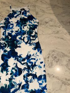 Floral Print High Neck Dress