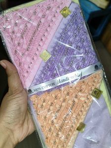 Set of 3 Embroidered Handkerchiefs