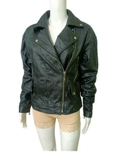 Black Genuine Leather Biker Jacket