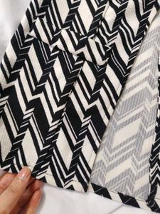 Chic Geometric Print Blazer