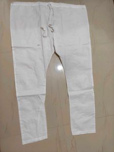 Men's White Cotton Pyjama Pants