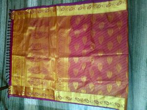 Elegant Silk Wedding Saree without blouse piece