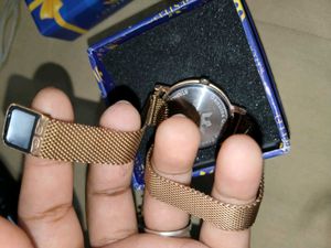 Crestello Gold Mesh Watch