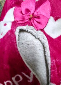 Cute Pink Bow Slippers