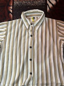 Striped Button-Down Shirt
