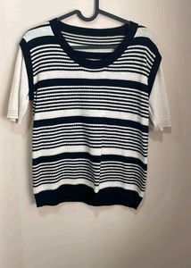 Striped Knit Top