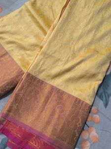 Elegant Yellow Silk Saree