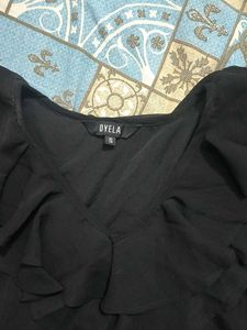 Chic Black Sheer Dress