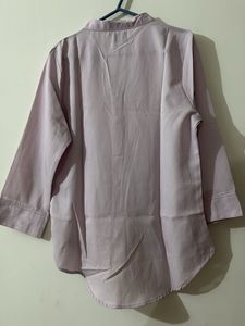 Stylish V-Neck Button-Up Blouse