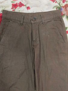 Men's Casual Brown Trousers