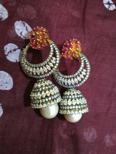 Pearl & Crystal Drop Earrings