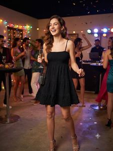 Zara Chic Black Mini Dress
