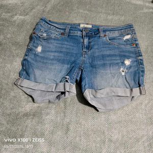 denim shorts