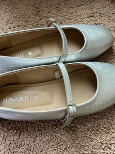 Elegant Silver Ballet Flats