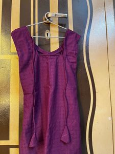Stylish Purple Textured Blouse