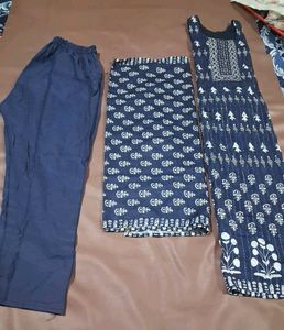 Beautiful Blue Kurta Set XL