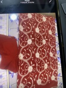 Synthetic Georgette saree with blouse