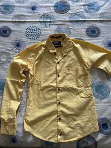Men's Yellow Casual Shirt