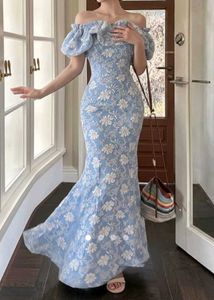Elegant Off-Shoulder Floral Maxi Dress