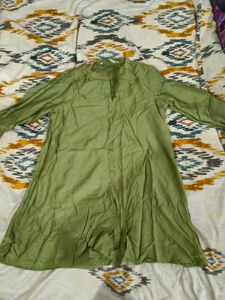 Green Button-Down kurti