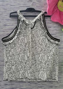 Sheer Lace Sleeveless Top