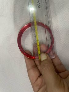 Red Stone Studded Bangles