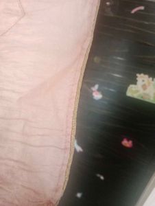 sequin peach duppatta