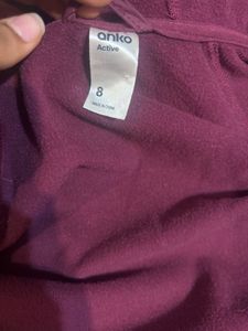 Anko Active purple fleece zip-up