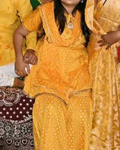 Yellow Printed Kurta Set