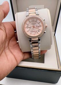 Michael Kors Pink &amp; Rose Gold Watch