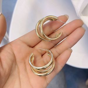 Trendy Gold Hoop Earrings