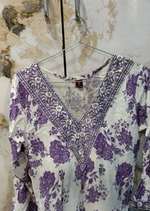 Floral Print Kurta and pant set size S