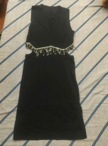 Black Sleeveless Cutout Dress