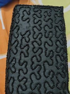 Beaded Black Clutch Evening Bag