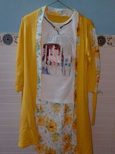 Cute Yellow Dress Set