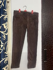 Brown Suede Pants