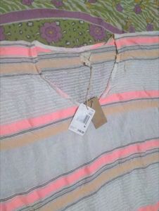 Striped V-Neck Casual Top