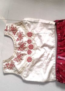 Embroidered Crop Top &amp; Skirt Set