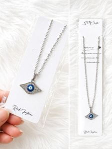 Evil Eye Anti-Tarnish - Elegant Pendant Chain