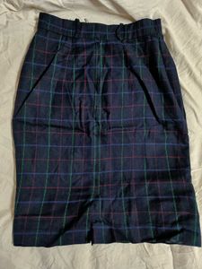 Plaid Pencil Skirt - Classic Fit