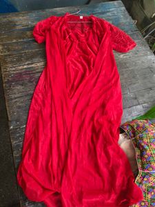 Red Lace Nightgown