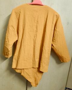 Mustard Yellow Button-Up Tunic