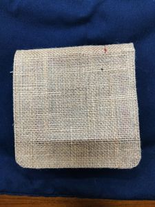 Elegant Zipper Jute Pouch