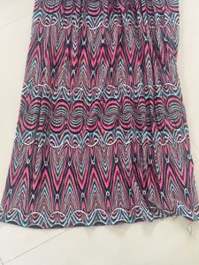 Bohemian Maxi Skirt with Abstract Print